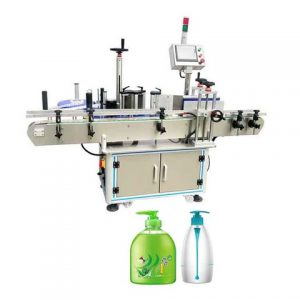 विनिर्माण 100 मिलीलीटर प्लास्टिक दौर बोतल लेबलिंग मशीन